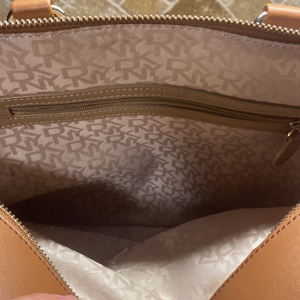DKNY Heritage Coated Logo Leather Satchel - Picture 7 of 7